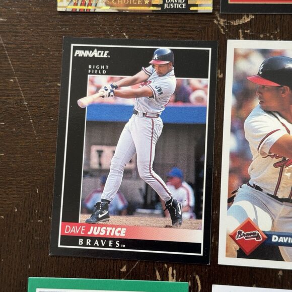 David Justice 14 Card Lot With 1992 Topps Stadium Club Members Choice 1999 UD - Picture 8 of 15